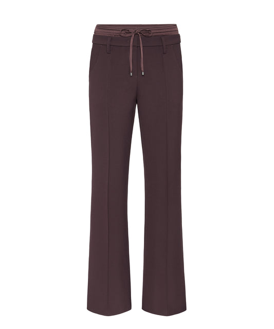 Double waist pants Fawn