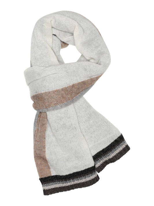 Etine, striped lurex scarf