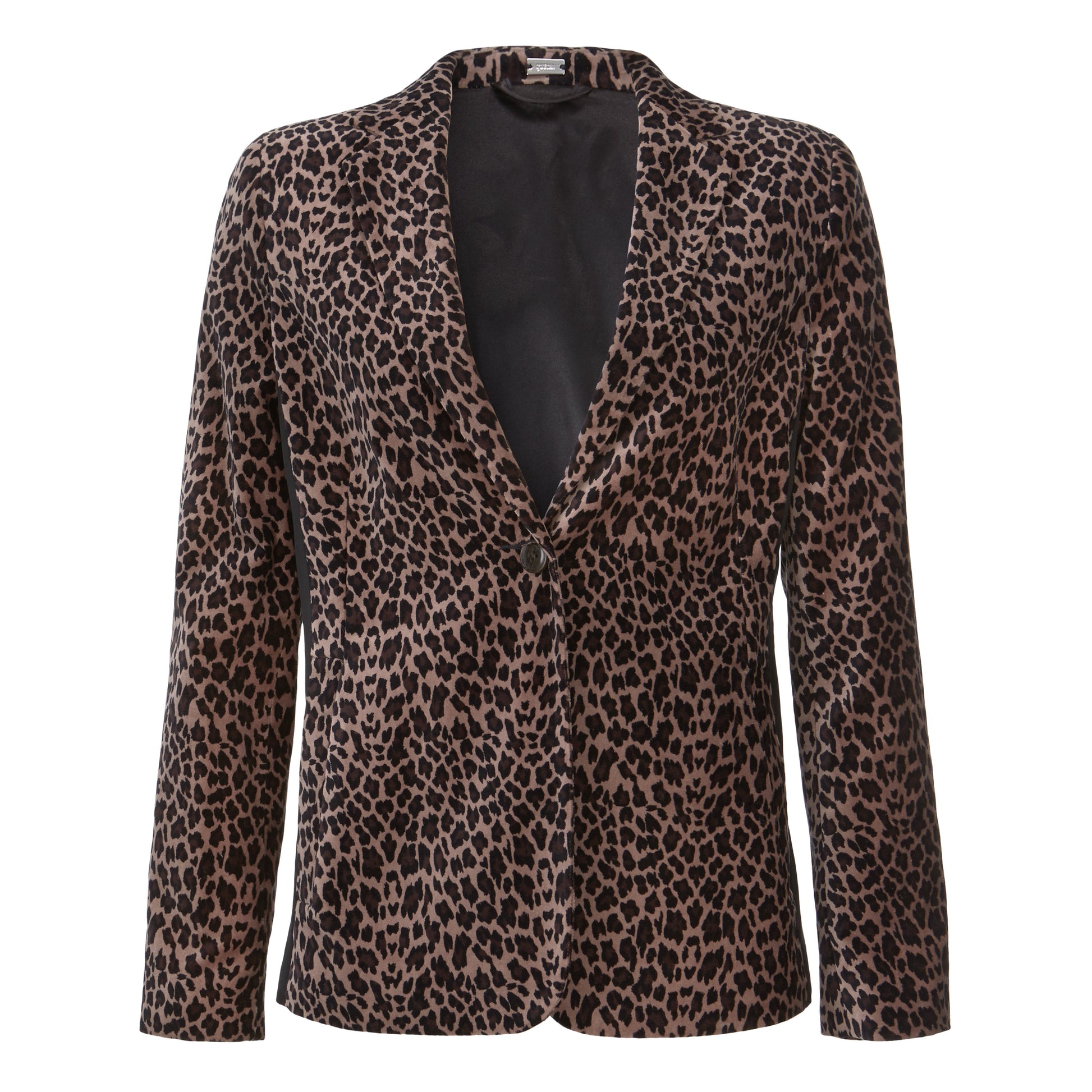 Stretch animal printed velvet jacket - BAZIS