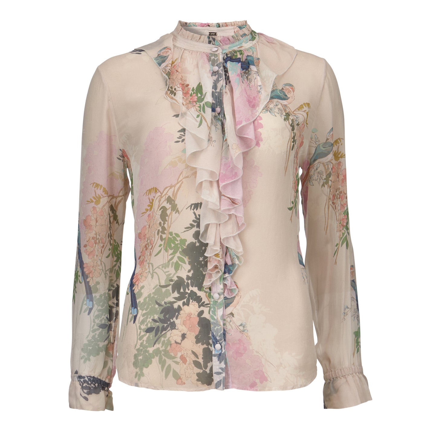 Chiffon frill shirt - BAZIS