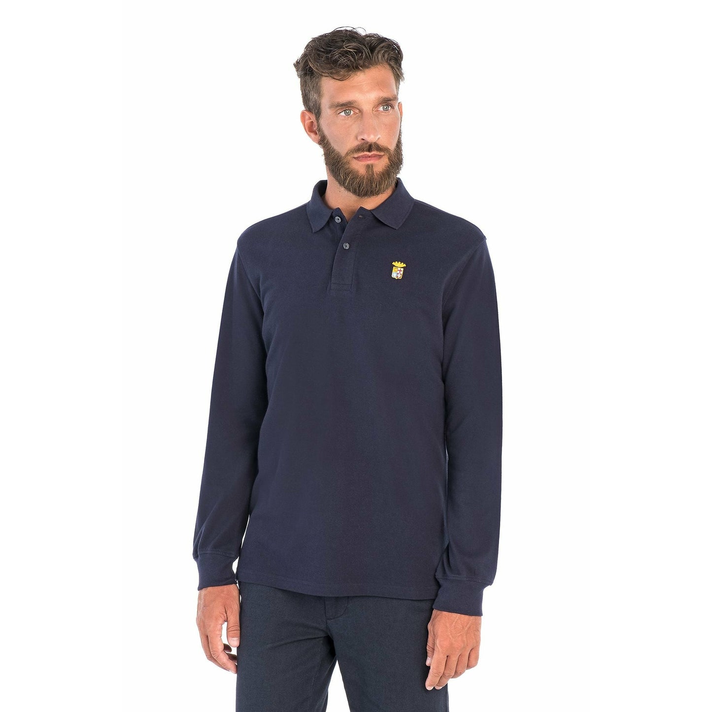 BASIC LONG SLEEVE POLO SHIRT