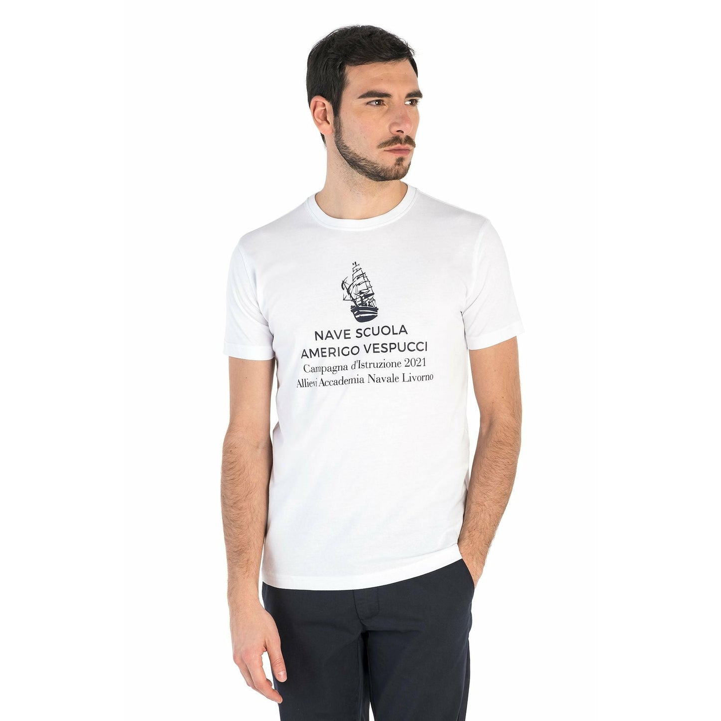 ROUND-NECK T-SHIRT NAVE SCUOLA AMERIGO VESPUCCI