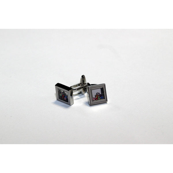Cufflinks with loose crystals - BAZIS