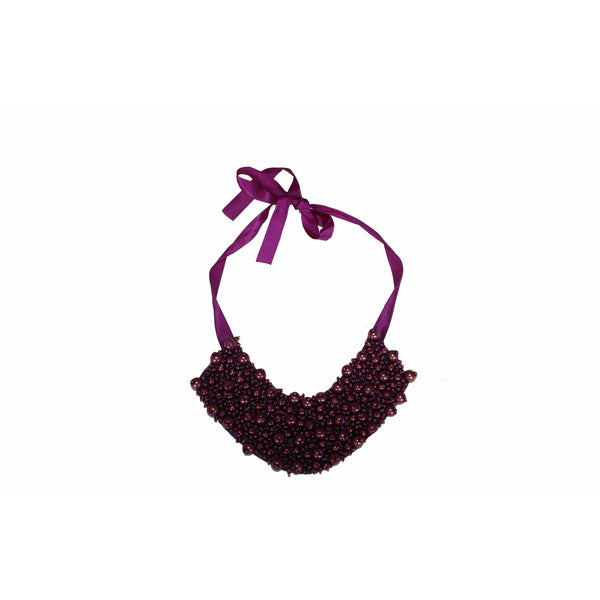 Violet collar type necklace - BAZIS