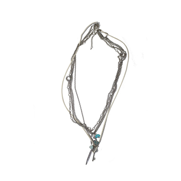 Long metal necklace - BAZIS